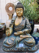 38" TALL MEDITATING BUDDHA PLUMBED