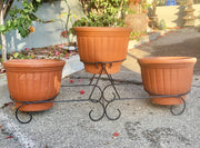 Wrought Iron 3-Pot Stand