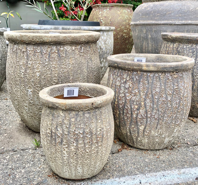 Rust Atlantic Collection Patterned Pot
