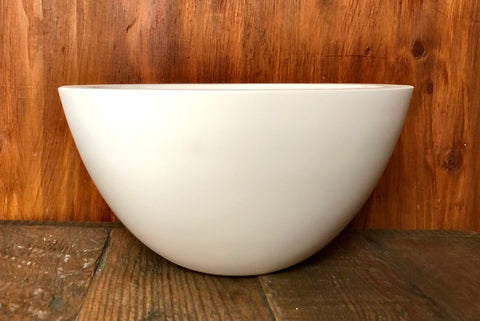 Fiberstone Bowl White 5.75" tall